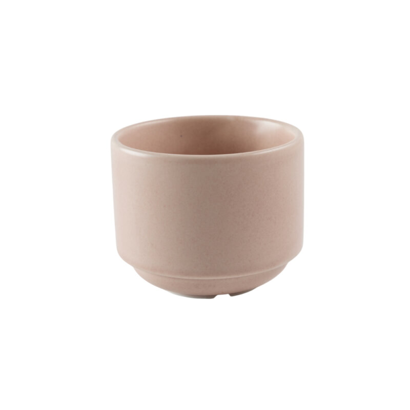 Zest Porcelain Stıck Şekerlik (Kulpsuz Fincan) -Velour Pudra - 1