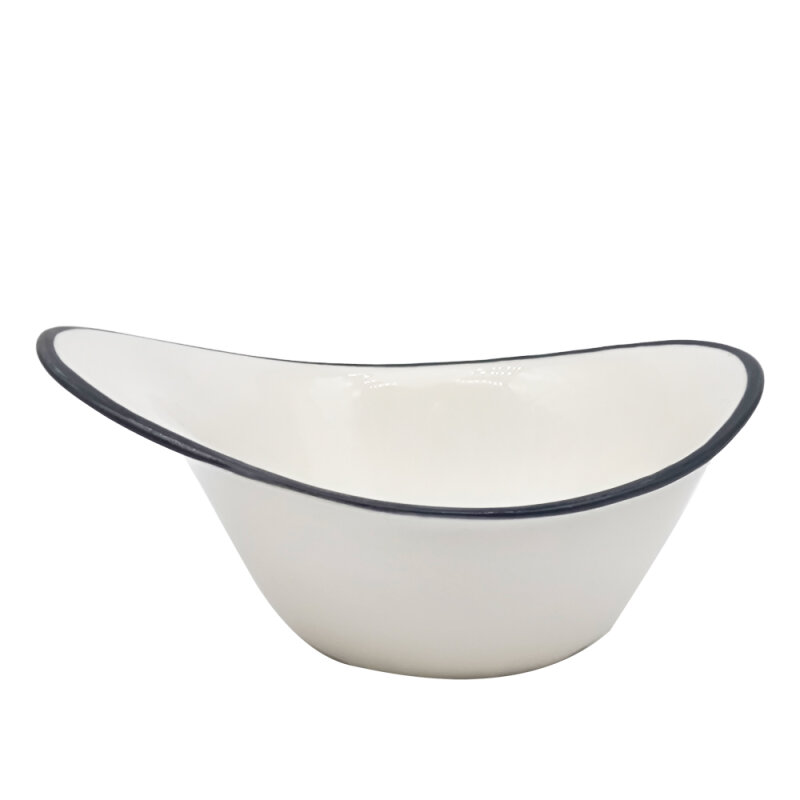 Tulu Porselen Stil Kase 20 cm File 64 Siyah STL20KSF64 - 1