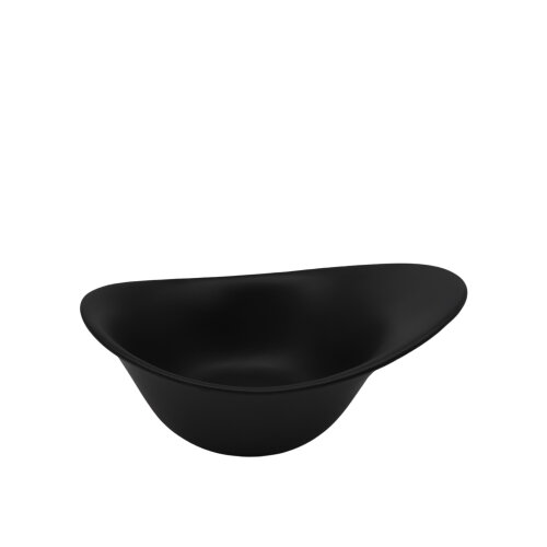 Tulu Porselen Stil Kase 20 cm - Saten 64 Siyah - TULU PORSELEN