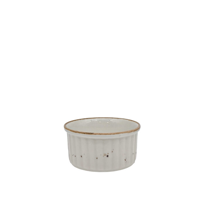 Zest Porcelain Sufle Kase 10Cm-Paris Krem - 1
