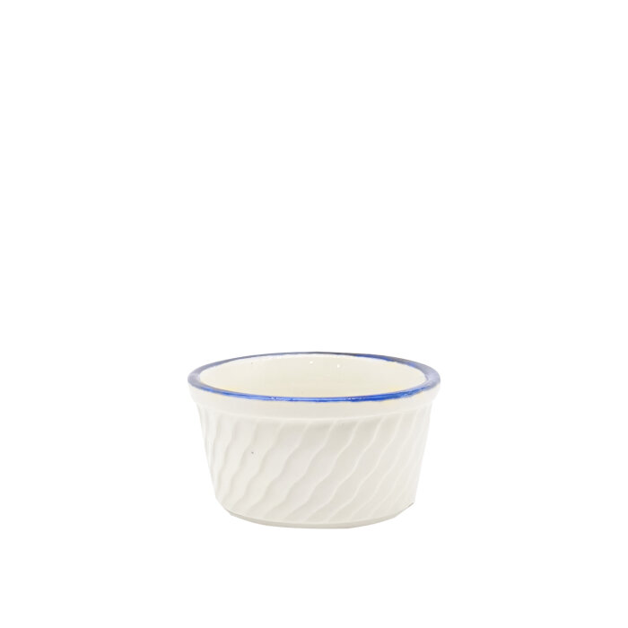 Zest Porcelain Suffle Kase Rölyef 6Cm -Riva Mavi - 2
