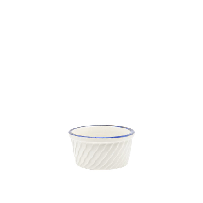Zest Porcelain Suffle Kase Rölyef 6Cm -Riva Mavi - 1