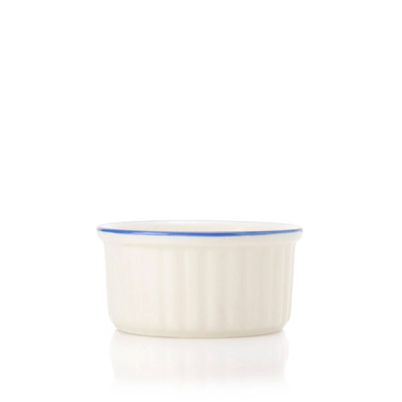 Tulu Porselen Suffle Kase Rölyef 9cm-File 162 Mavi RL09SFF162 - 1