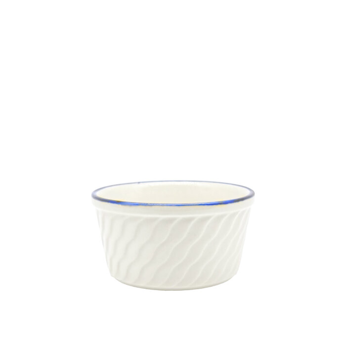 Zest Porcelain Suffle Kase Rölyef 9Cm -Riva Mavi - 1