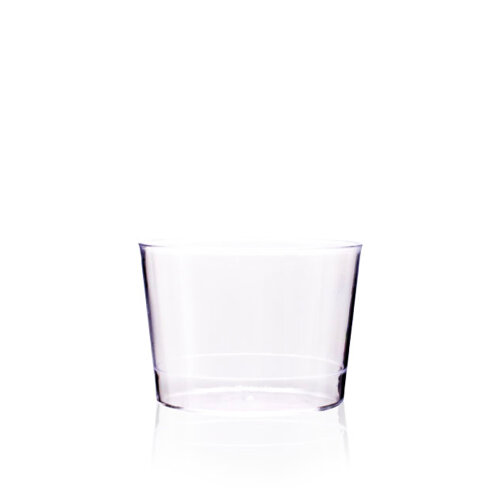 Polistiren Tek Kullanım Silindir Kap 180 Ml Ps Şeffaf Dc.18 - RUBİKAP