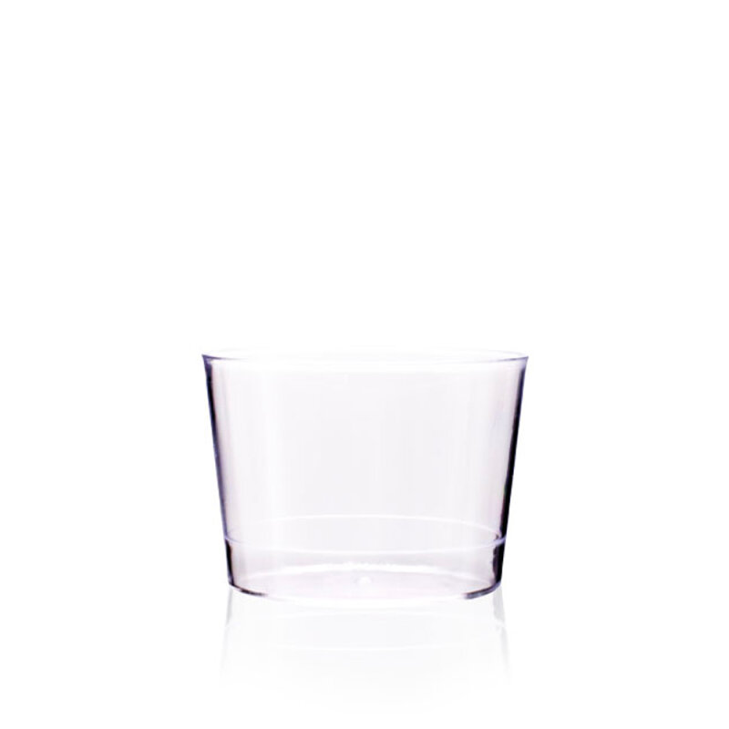 Polistiren Tek Kullanım Silindir Kap 180 Ml Ps Şeffaf Dc.18 - 1
