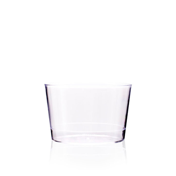 Polistiren Tek Kullanım Silindir Kap 250 Ml Ps Şeffaf Dc.25 - 1