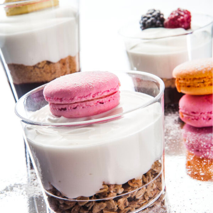 Polistiren Tek Kullanım Silindir Kap 250 Ml Ps Şeffaf Dc.25 - 2