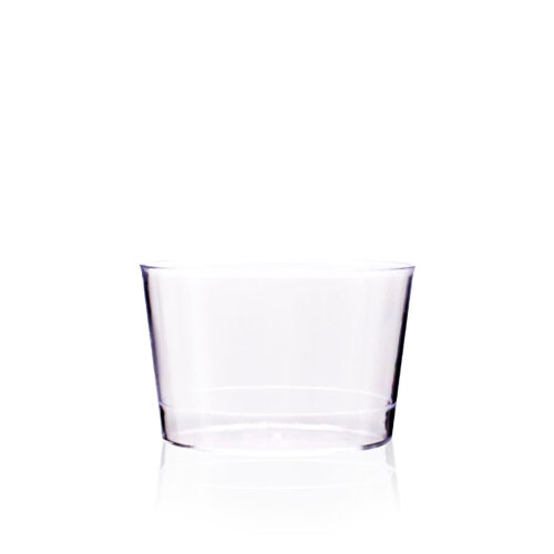 Polistiren Tek Kullanım Silindir Kap 250 Ml Ps Şeffaf Dc.25 - RUBİKAP