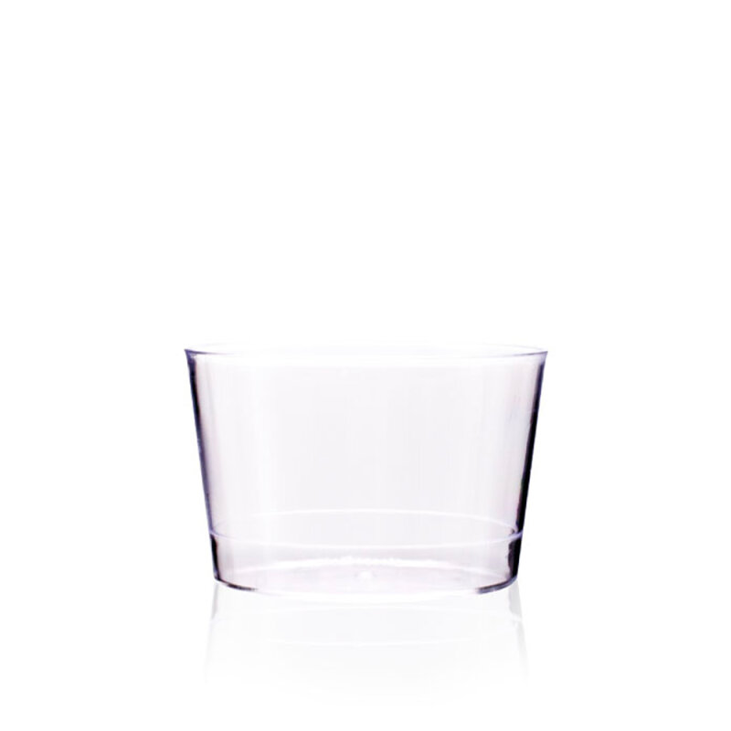 Polistiren Tek Kullanım Silindir Kap 250 Ml Ps Şeffaf Dc.25 - 1