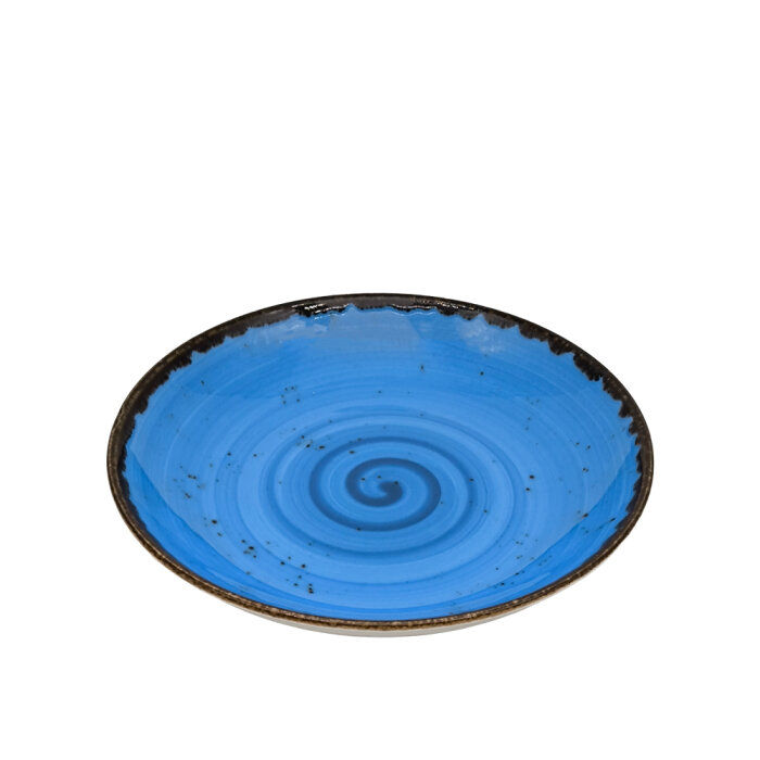 Tulu Porselen Tk Çukur Tabak 25cm-Reactıve 93Mavi TK25CKR93 - 1