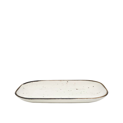 Zest Porcelain Tk Dikdörtgen Tabak 25X17 Cm-Paris Krem - ZEST PORCELAIN