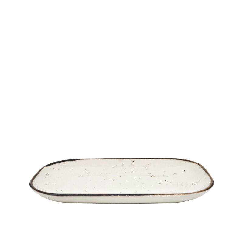 Zest Porcelain Tk Dikdörtgen Tabak 25X17 Cm-Paris Krem - 1