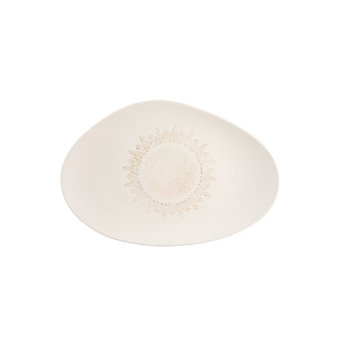 Zest Porcelain Tk Kayık Sunum Tabak 27 cm-Whisper - ZEST PORCELAIN