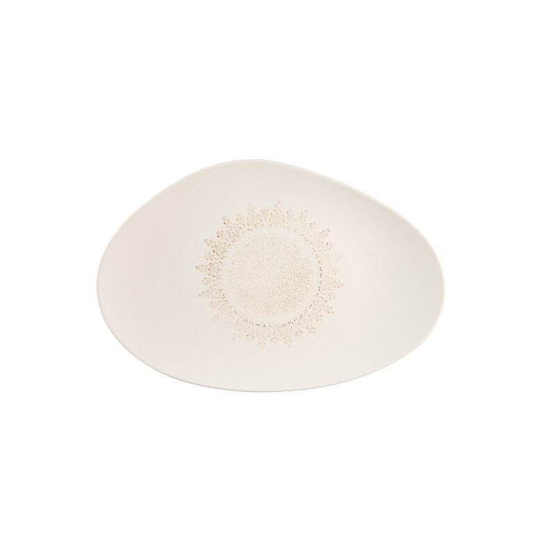 Zest Porcelain Tk Kayık Sunum Tabak 27 cm-Whisper - 1
