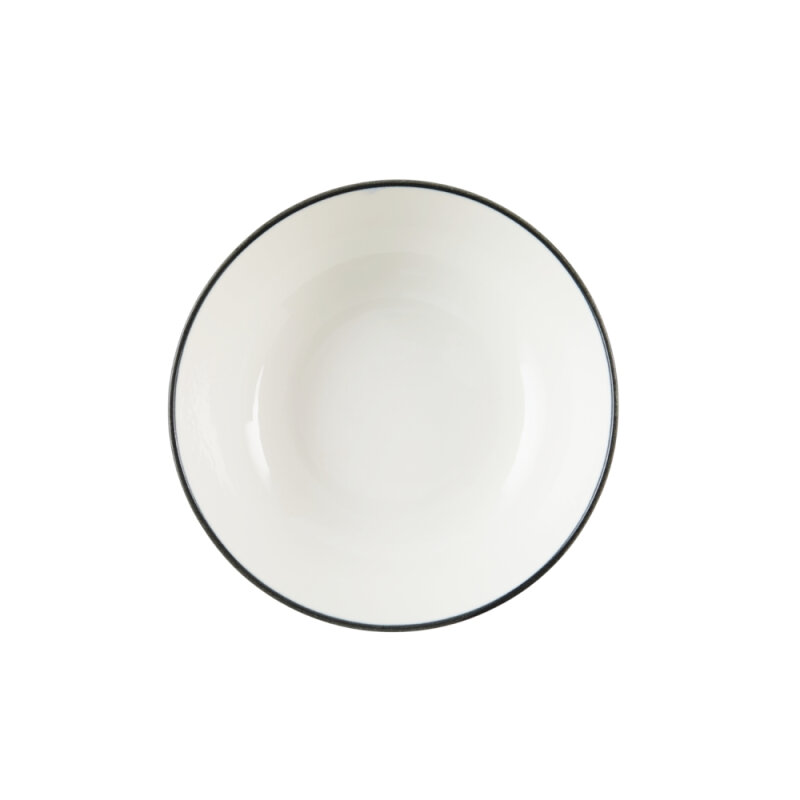 Zest Porcelain Tk Salata Kase 23Cm -Riva Siyah - 2