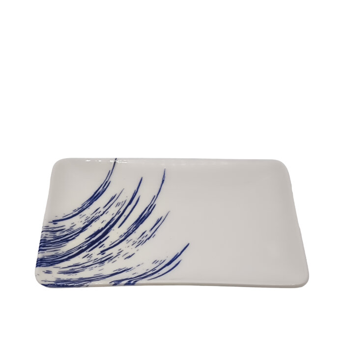 Tulu Porselen Tk Sunum Tabak 30X20Cm - Cresent Mavi - 1