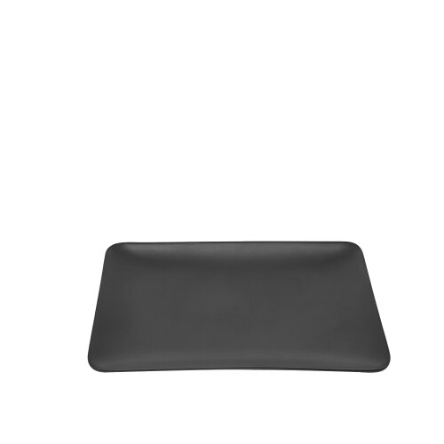 Tulu Porselen Tk Sunum Tabak 30X20cm - Saten 64 Siyah TK30KYST64 - TULU PORSELEN