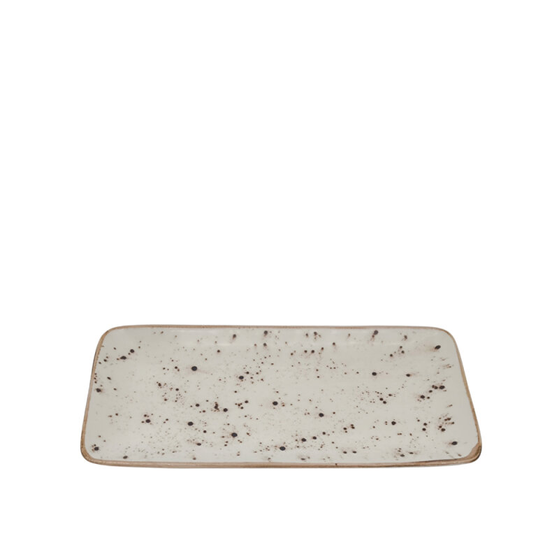 Zest Porcelain Tk Sunum Tabak 30X15Cm-Paris Krem - 1