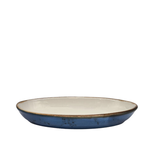 Zest Porcelain Oval Fırın Kabı 19Cm-Paris Mavi - ZEST PORCELAIN