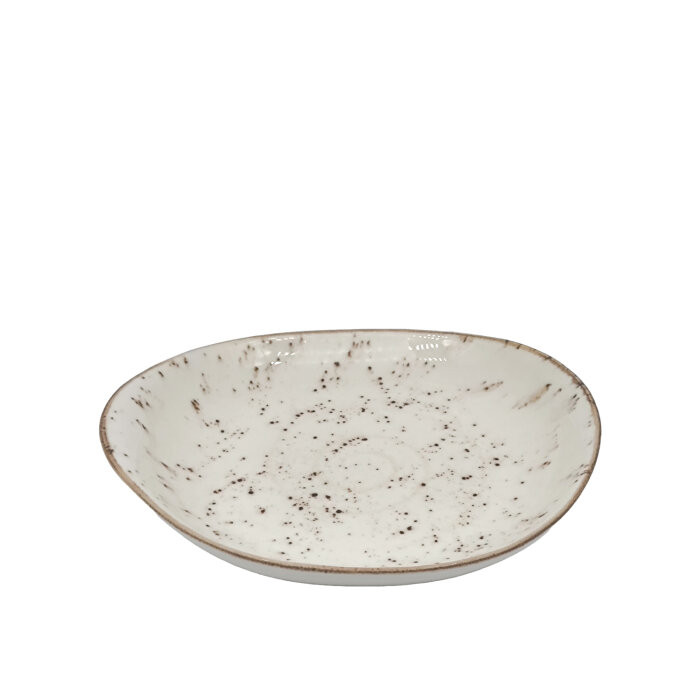 Zest Porcelain Mar Sunum Tabak 24 Cm -Paris Krem - 1