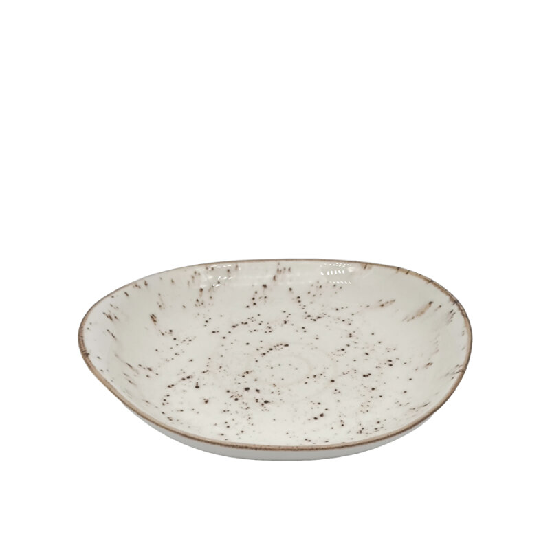 Zest Porcelain Mar Sunum Tabak 24 Cm -Paris Krem - 1