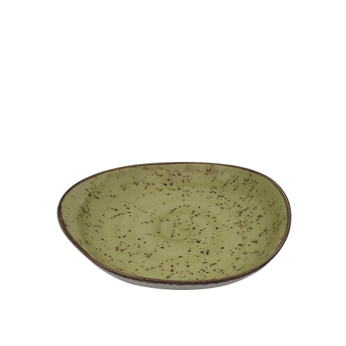 Tulu Porselen Mar 24 cm Sunum Tabak 27X24X6-Reactıve 77 Yeşil MAR24KYR77 - TULU PORSELEN