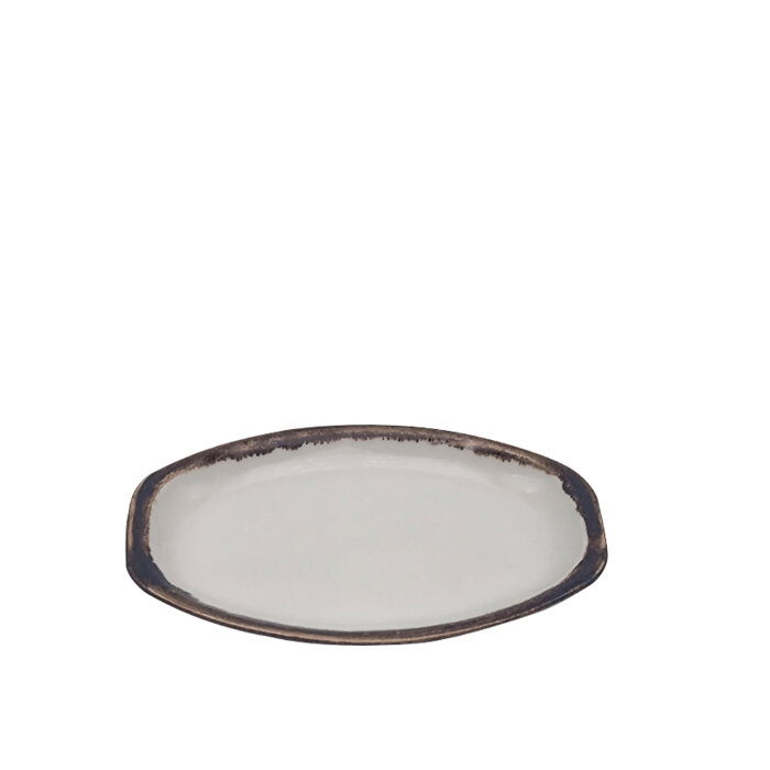 Tulu Porselen Alis Kayık Tabak 18 cm 47 Akıtma File ALS18KYCT47 - 1