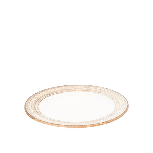 Zest Porcelain Anka Düz Tabak 23 Cm-Tokyo Kahve - ZEST PORCELAIN