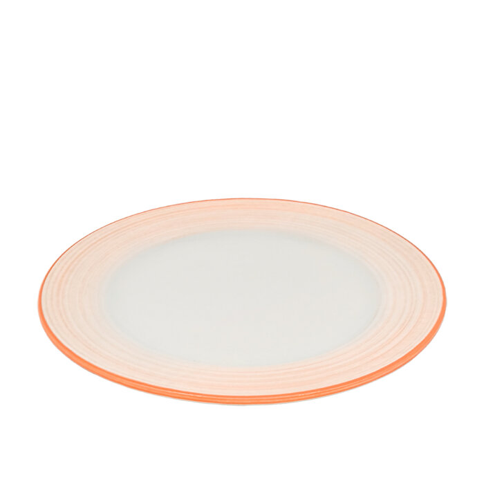 Tulu Porselen Anka Düz Tabak 30 cm Yanak Fırça 44 Turuncu ANK30DUYF44 - 1