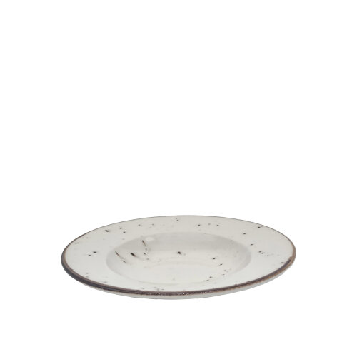 Zest Porcelain Anka Çukur Tabak 21 Cm-Paris Krem - ZEST PORCELAIN