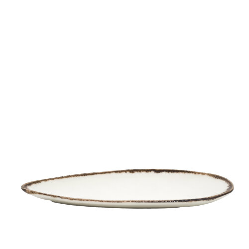 Zest Porcelain Asl Kayık 25cm-Chocolate Ct47 ASL25KYCT47 - ZEST PORCELAIN