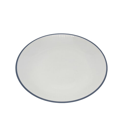 Tulu Porselen Elegance 27cm Düz Tabak File 64 Siyah ELG27DUF64 - TULU PORSELEN