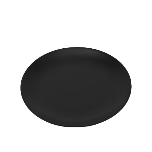 Tulu Porselen Elegance Düz Tabak 21 cm Saten 64 Siyah ELG21DUST64 - TULU PORSELEN