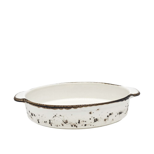 Zest Porcelain Fırın Kabı Oval 20X28 Cm-Paris Krem - ZEST PORCELAIN