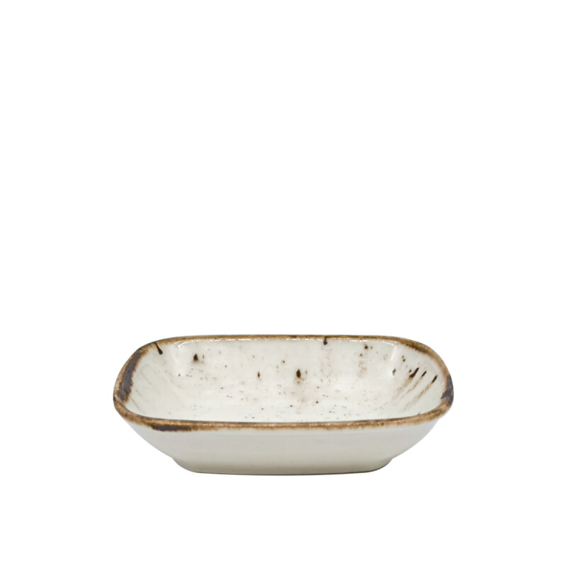 Zest Porcelain Klasik Kare Kayık 12 Cm-Paris Krem - 1