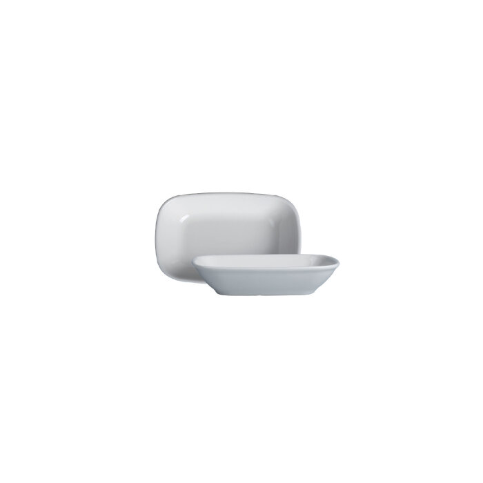 Tulu Porselen Klasik Kare Kayık Tabak 14 cm Krem KL14KR00 - 1