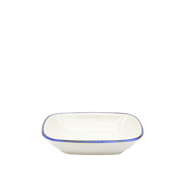 Zest Porcelain Klasik Kare  Kayık 14 Cm-Riva Mavi - 1