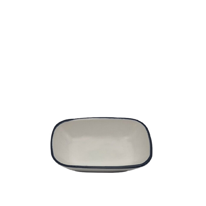 Tulu Porselen Kare Kayık 14cm-File 64 Siyah KL14KRF64 - 1