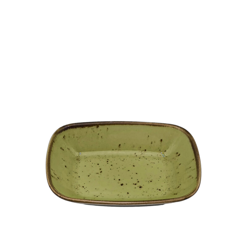 Tulu Porselen Kare Kayık 17cm Reactıve 77 Yeşil KL17KRR77 - 1