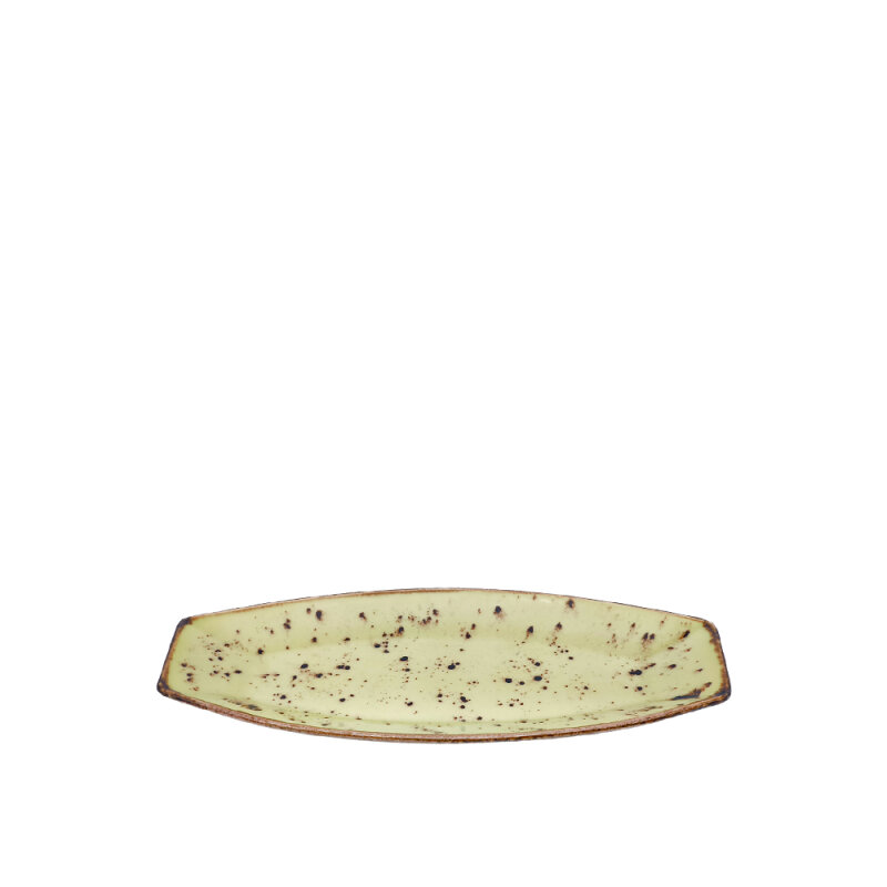 Tulu Porselen Kaya Kayık 30X12,5cm-Reactıve 77Yeşil KY30KYR77 - 1