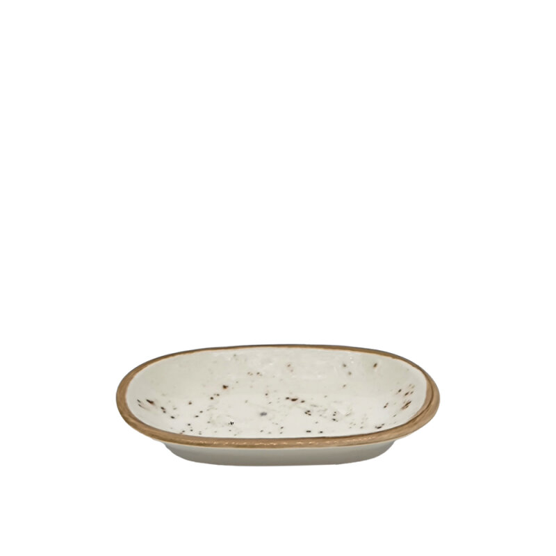 Zest Porcelain Klasik Kayık 12Cm X 8Cm-Paris Krem - 1