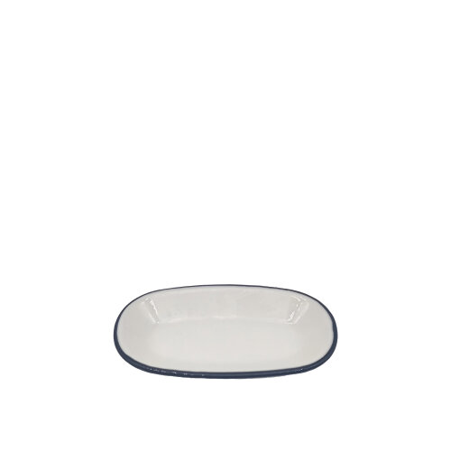 Zest Porcelain Klasik Kayık 15X9Cm-Riva Siyah - ZEST PORCELAIN