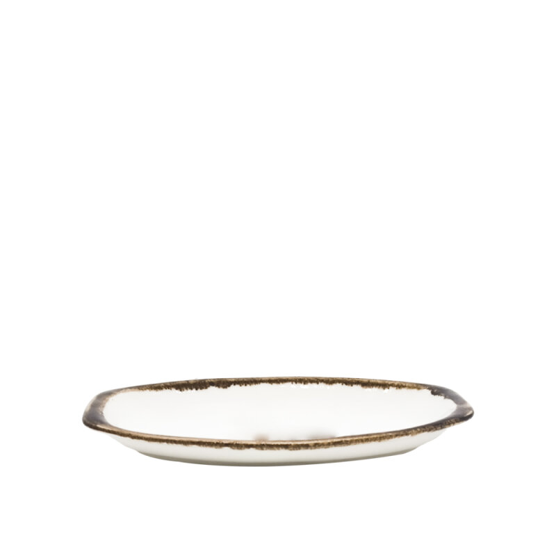 Tulu Porselen Klasik Kayık Tabak 15x9 cm Krem - 1