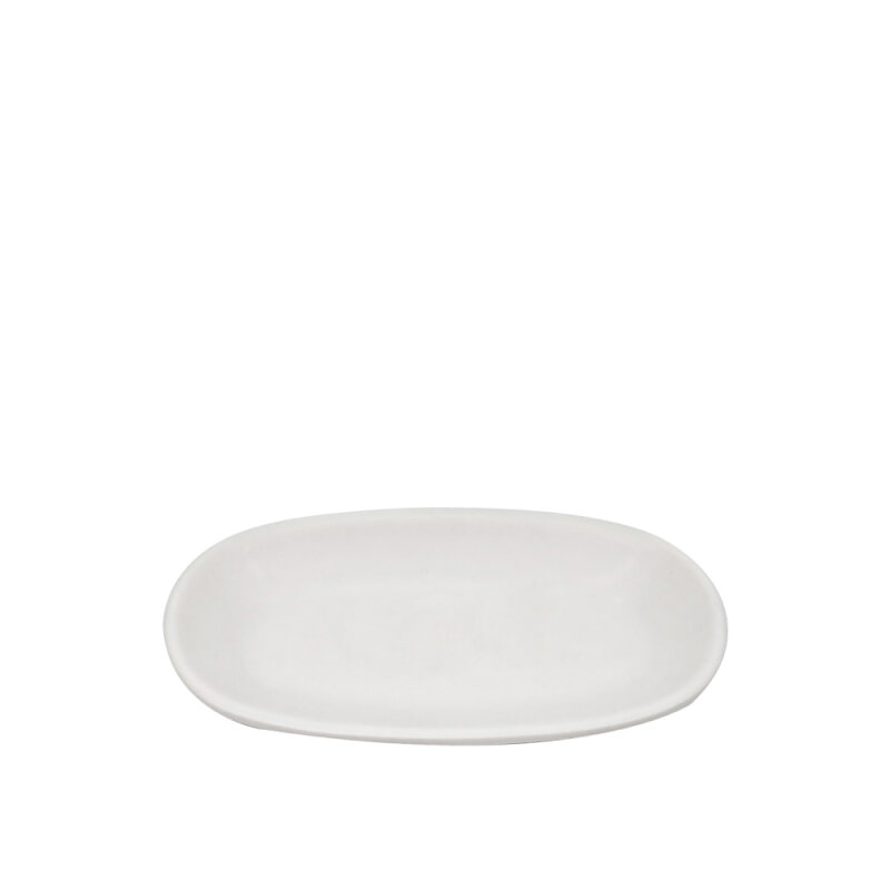 Tulu Porselen Klasik Kayık 19 cm Saten Beyaz KL19KYST01 - 1