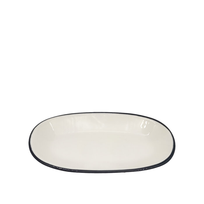 Tulu Porselen Klasik Kayık 19cm File 64Siyah KL19KYF64 - 1