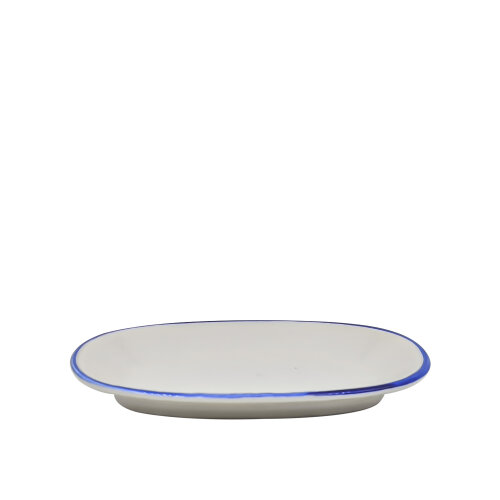 Zest Porcelain Klasik Kayık 19 Cm-Riva Mavi - ZEST PORCELAIN