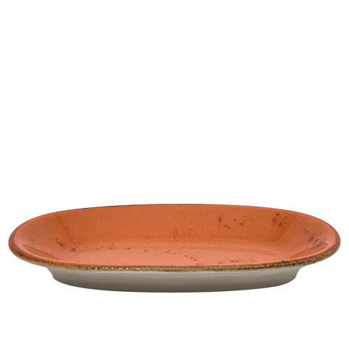 Tulu Porselen Klasik Kayık 29 cm Reactive 44 Turuncu KL29KYR44 - TULU PORSELEN