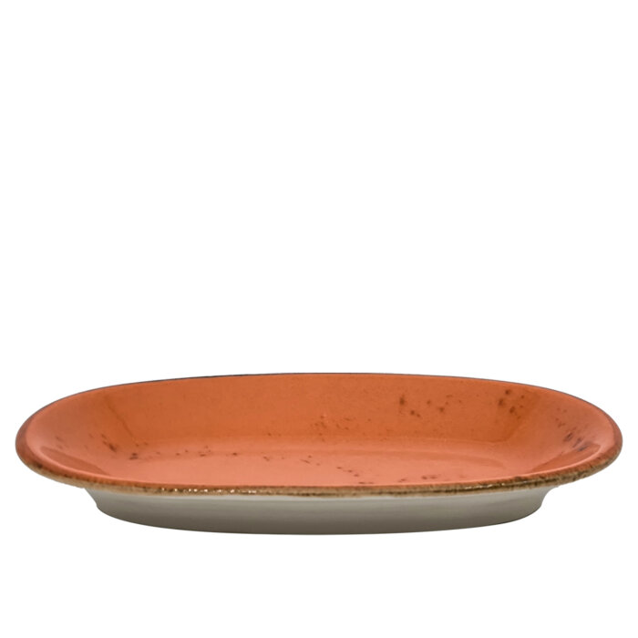 Zest Porcelain Klasik Kayık 29Cm X 17Cm-Paris Turuncu - 1