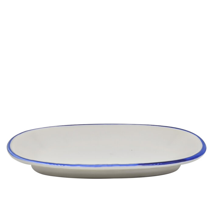 Zest Porcelain Klasik Kayık 29 Cm-Riva Mavi - 1